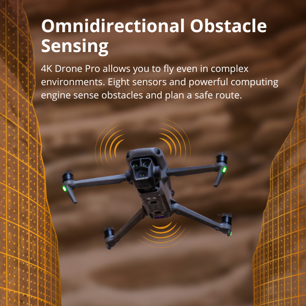 Lanus® 4K Drone 2025 – Auto Return, Brushless Motor, Circular Flight, Waypoints, Altitude Hold, Headless Mode, 43min Flight Time