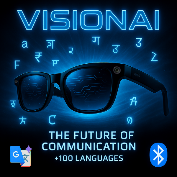 VisionAI® AI-Powered Translation Glasses