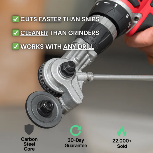 DrillCutPro™ | The Drill-Powered Sheet Metal Shredder