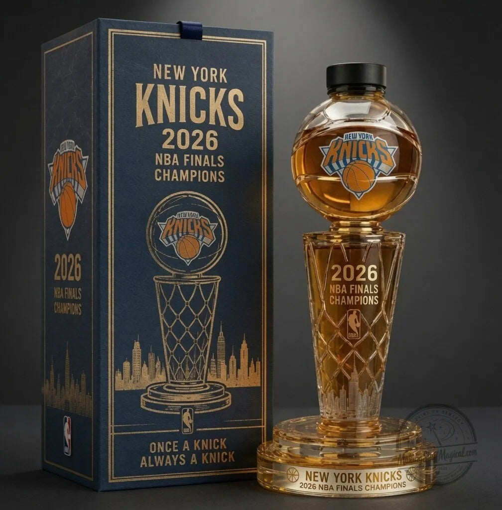 New York Knicks 2026 NBA Finals Champions Whiskey Bottle