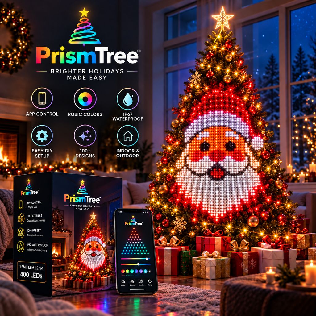 PrismTree™ Smart RGBIC Christmas Tree Lights