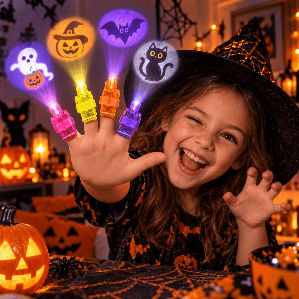 SpookyFingers™ - LED Halloween Finger Projector Rings