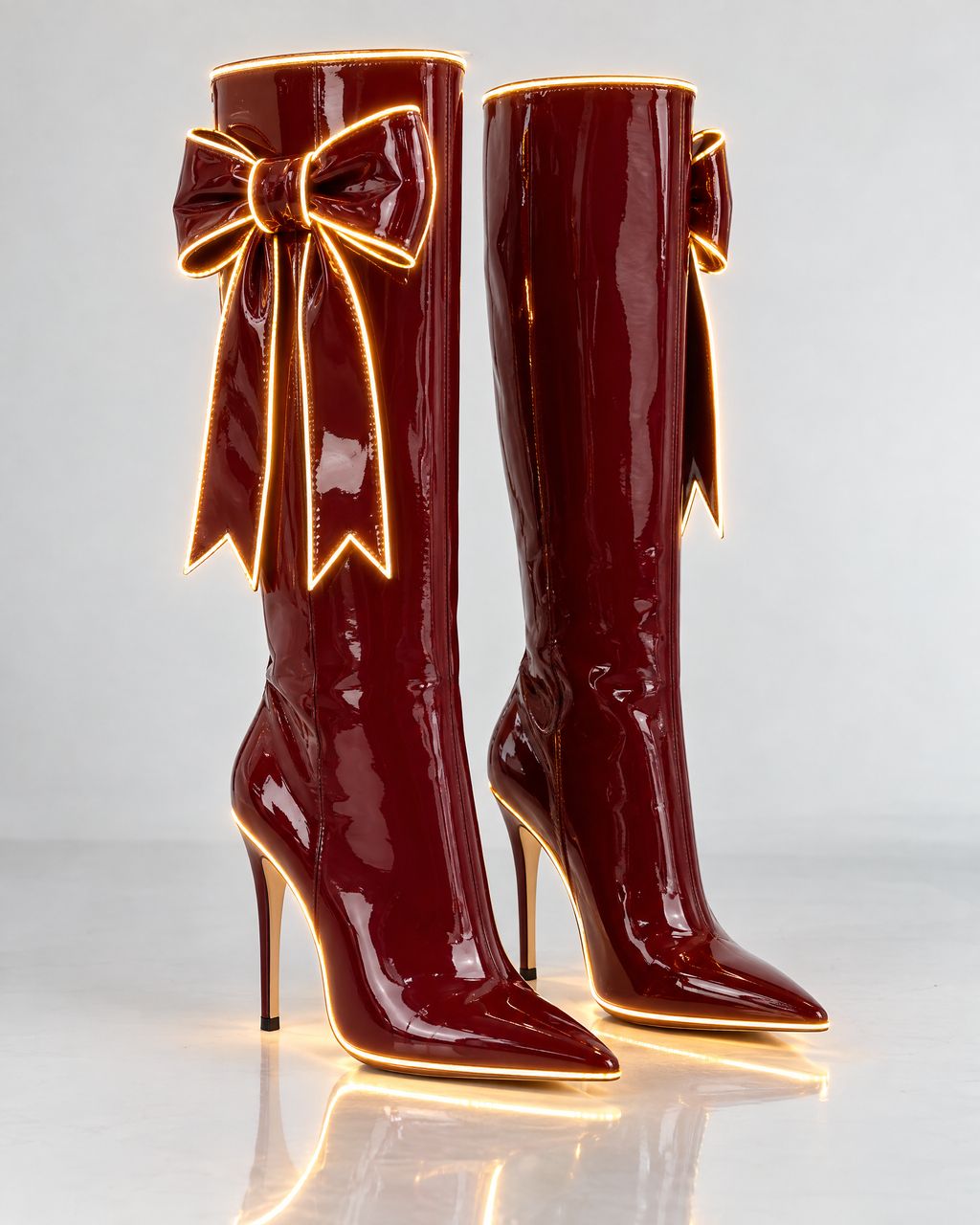 Merry Heels™ LED Light-Up Holiday Heel Boots