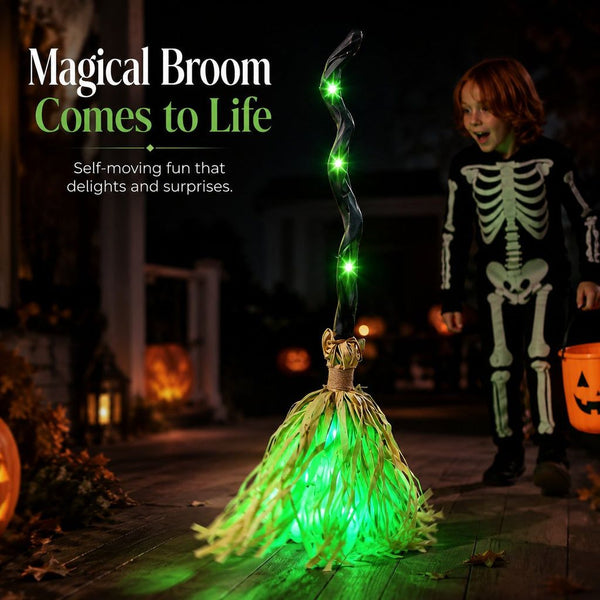 BooBroom™ Animated Moving Witch Broom
