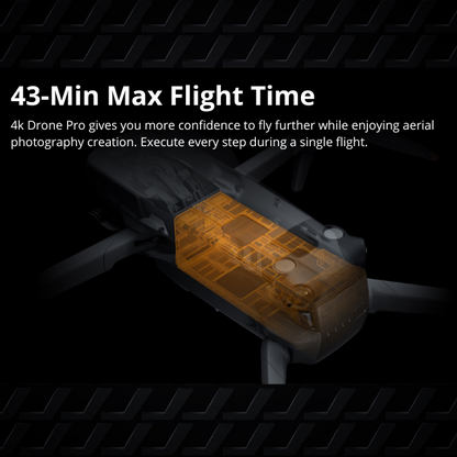 Lanus® 4K Drone 2025 – Auto Return, Brushless Motor, Circular Flight, Waypoints, Altitude Hold, Headless Mode, 43min Flight Time