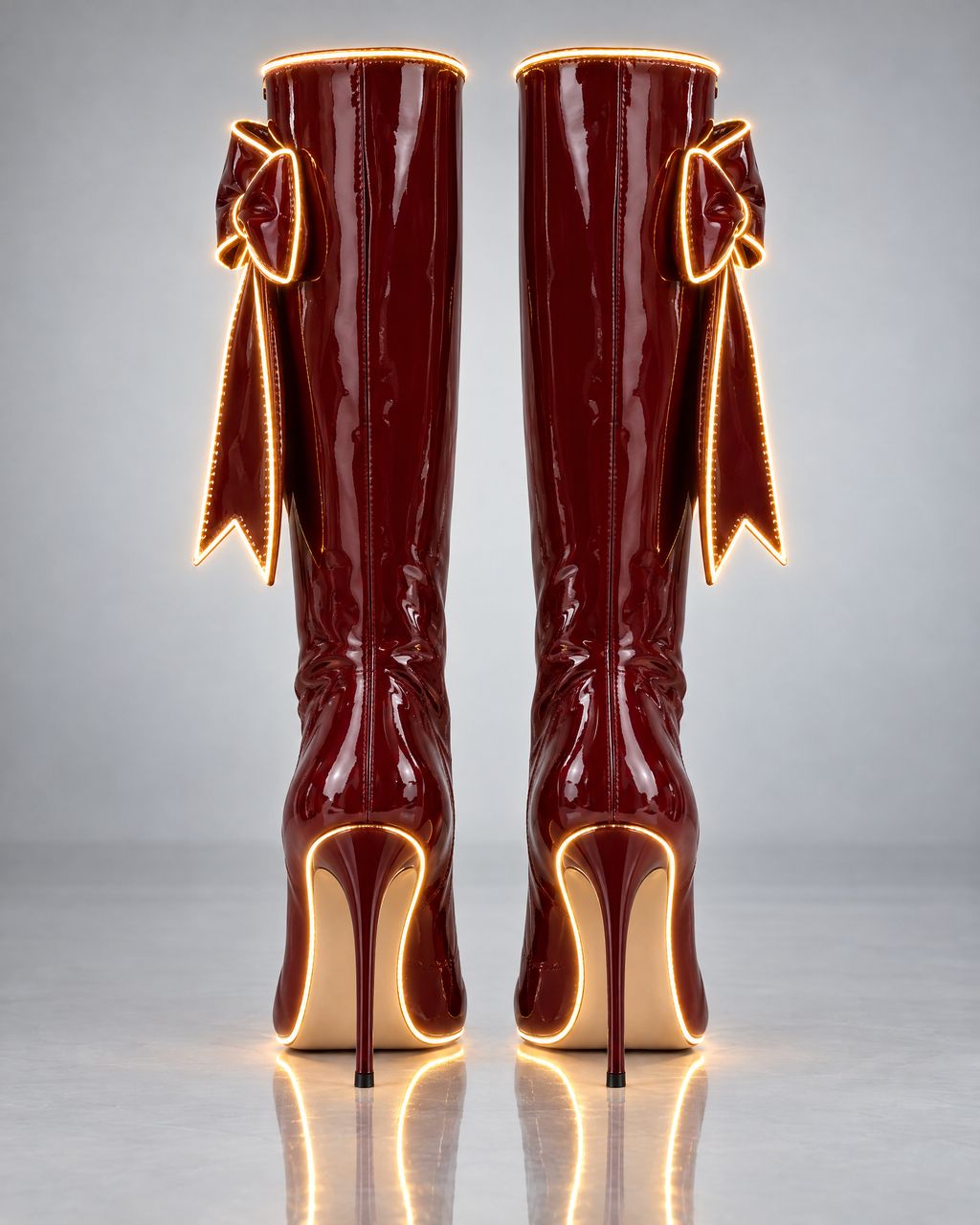 Merry Heels™ LED Light-Up Holiday Heel Boots
