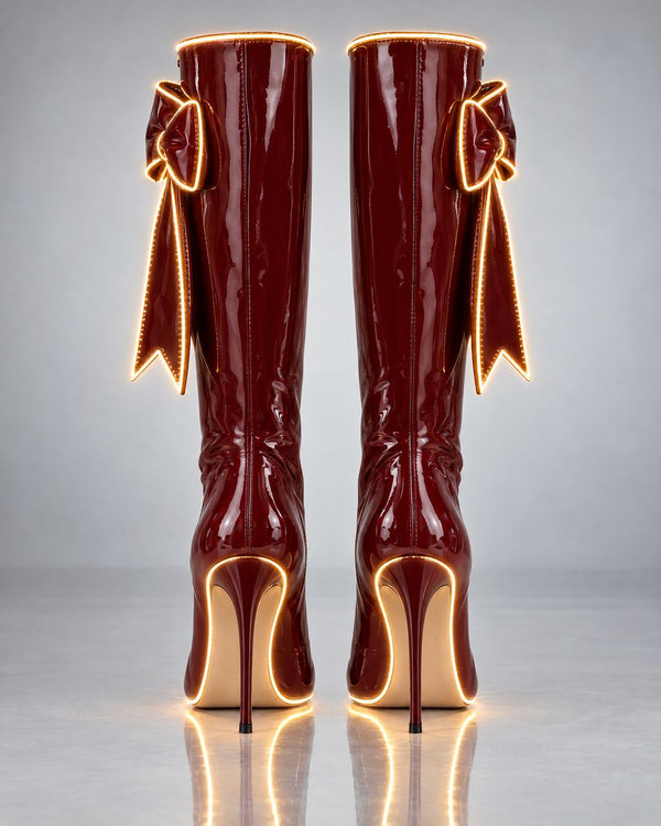 Merry Heels™ LED Light-Up Holiday Heel Boots