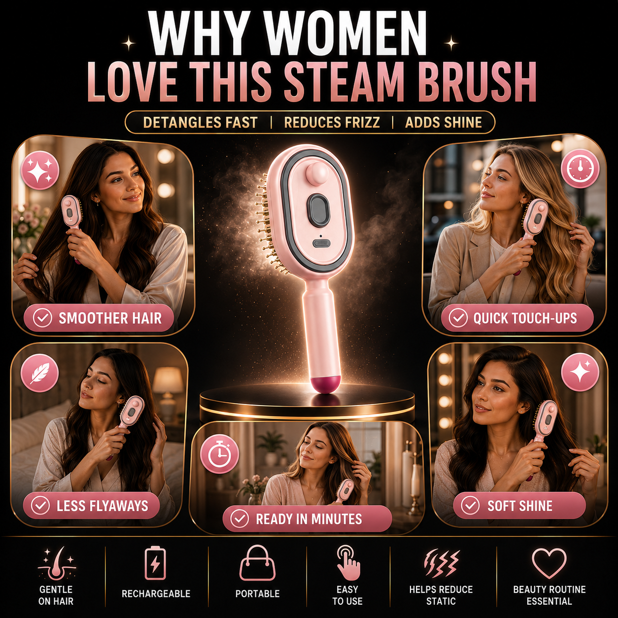 HydraSilk™ Steam Brush