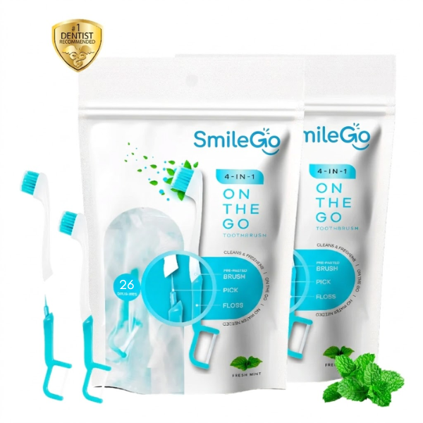 SmileGo™ 4-in-1 Portable Travel Toothbrush