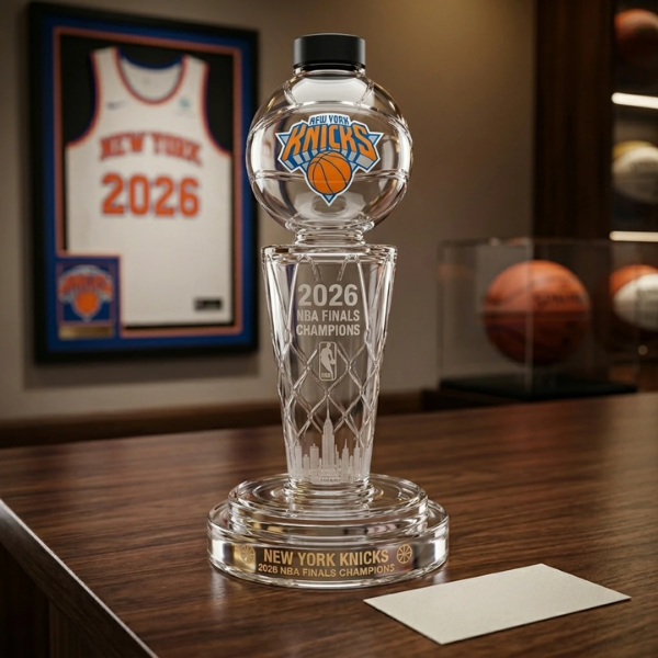 New York Knicks 2026 NBA Finals Champions Whiskey Bottle