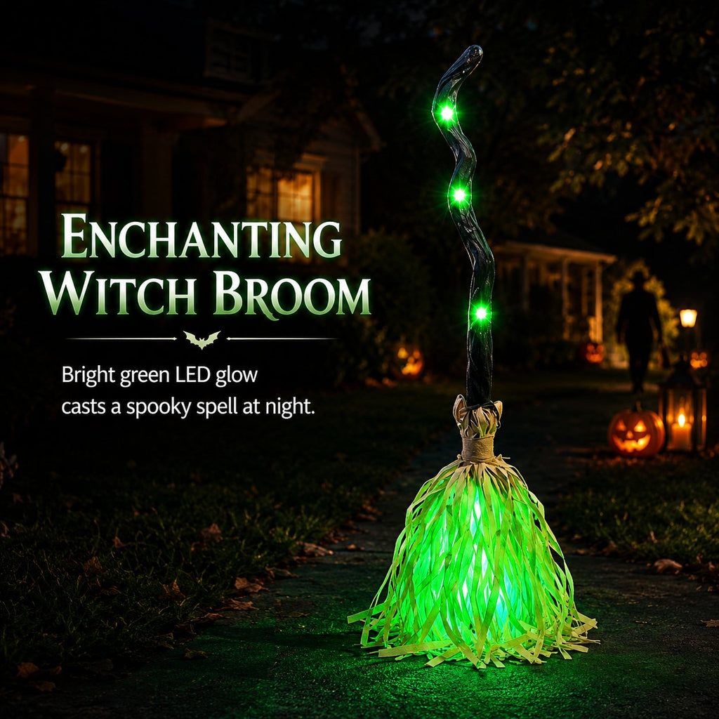 BooBroom™ Animated Moving Witch Broom