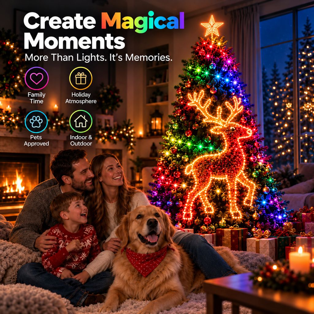 PrismTree™ Smart RGBIC Christmas Tree Lights