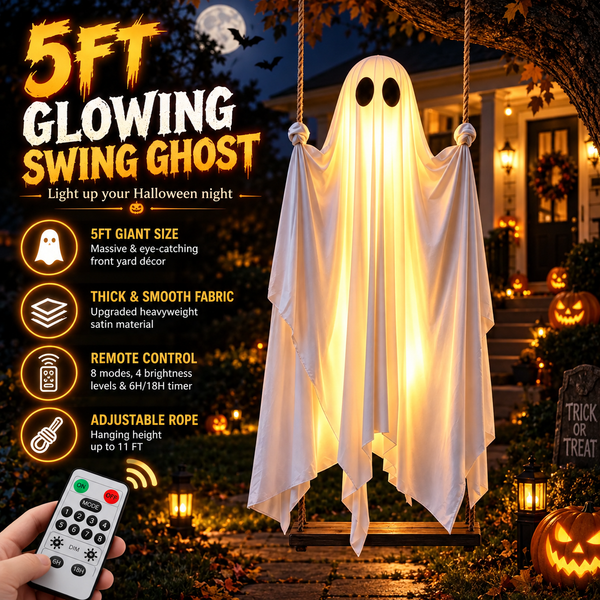 Ghostly™ Giant Glowing Ghost Swing