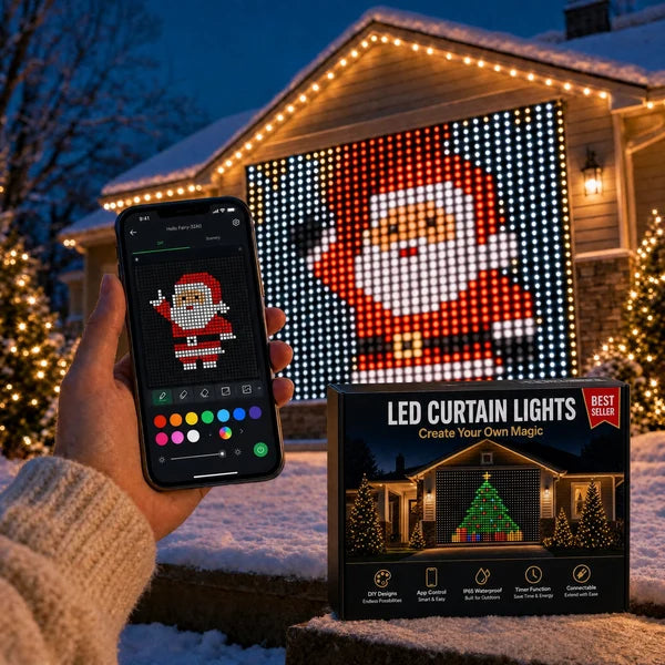 Merry Glow™ LED Christmas Curtain