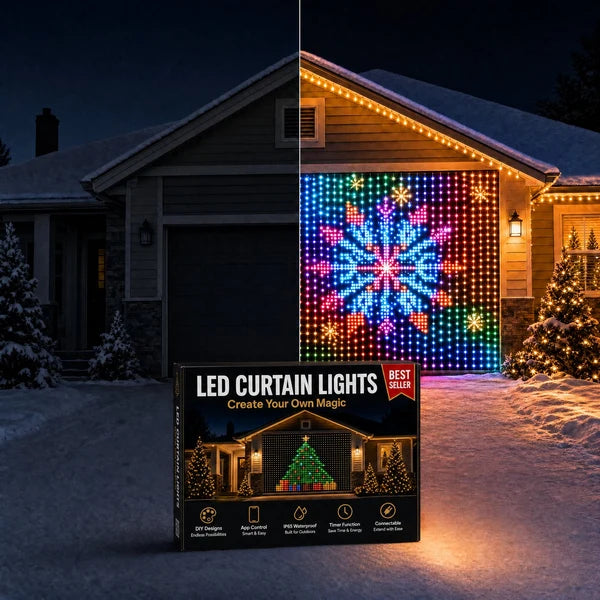 Merry Glow™ LED Christmas Curtain