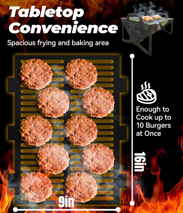 SlotGrill™ Total Freedom to Cook Anywhere