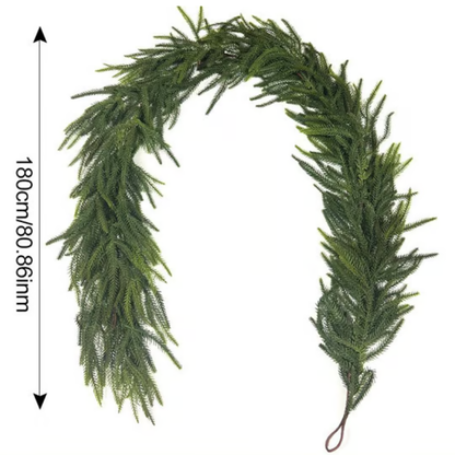 🎄 Real Touch Deluxe Norfolk Pine Garland 🎄