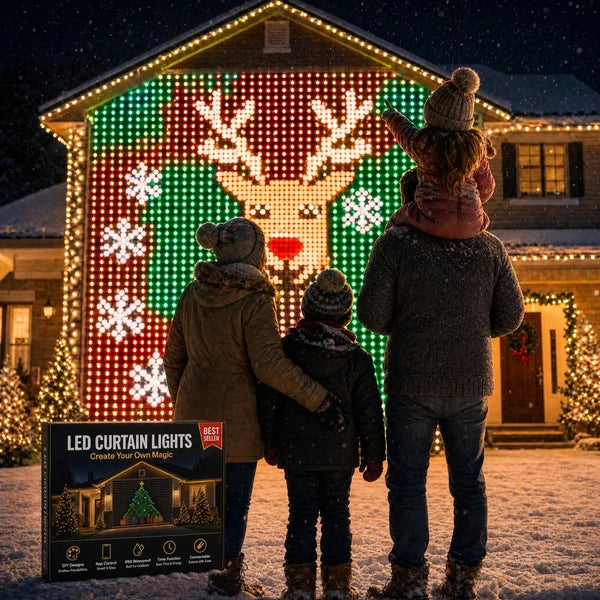 Merry Glow™ LED Christmas Curtain