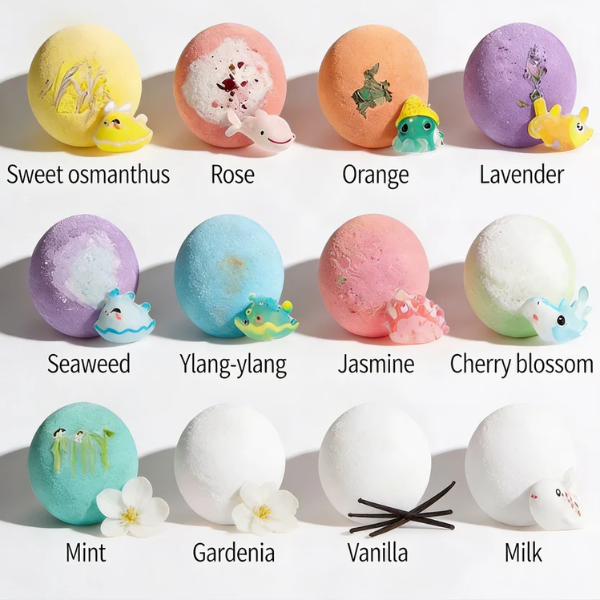 BabyBubble™ Bath Bombs Set with Toys Inside (6-Pack) – Organic & Skin-Safe