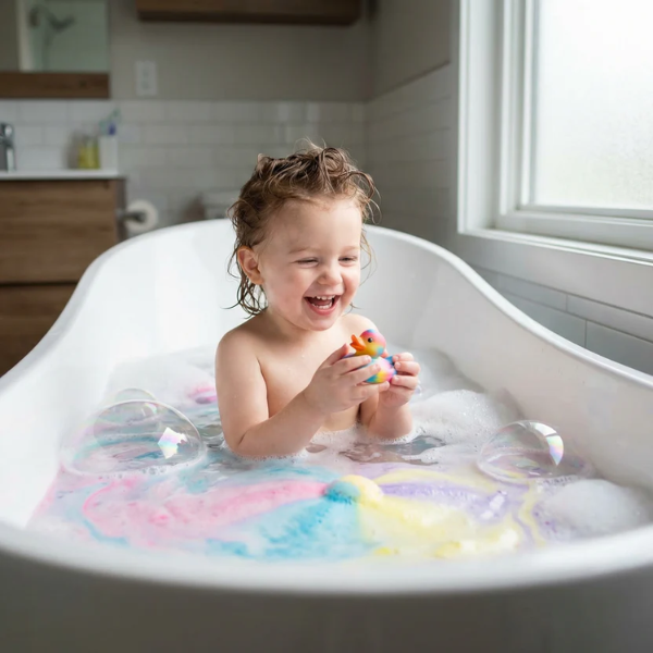 BabyBubble™ Bath Bombs Set with Toys Inside (6-Pack) – Organic & Skin-Safe