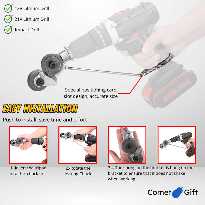 🔥50% OFF🔥 DrillCutPro™ - Metal Cutting Adapter for Drill