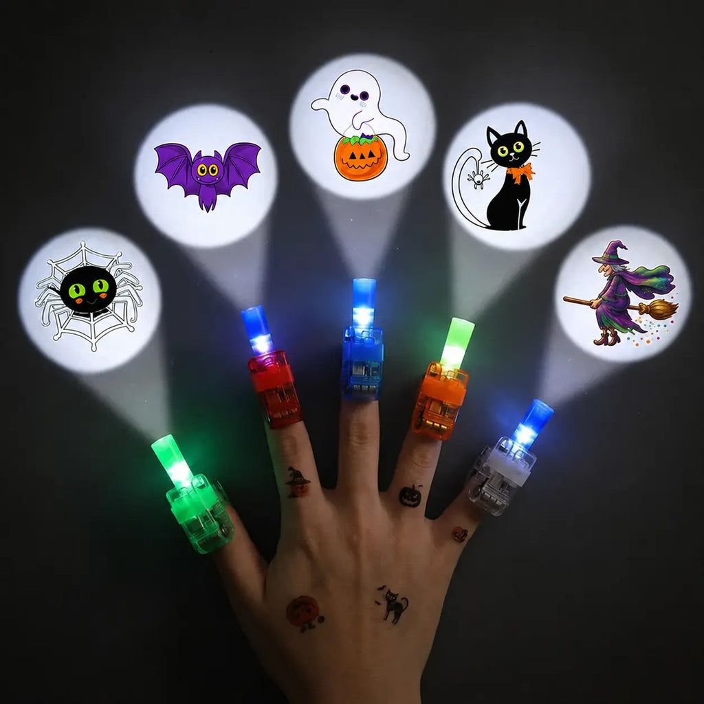 SpookyFingers™ - LED Halloween Finger Projector Rings