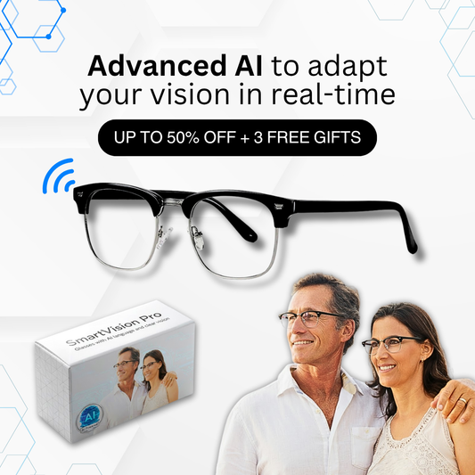 SmartVision Pro™ AI Translation & Clear Vision Glasses