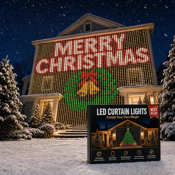 Merry Glow™ LED Christmas Curtain