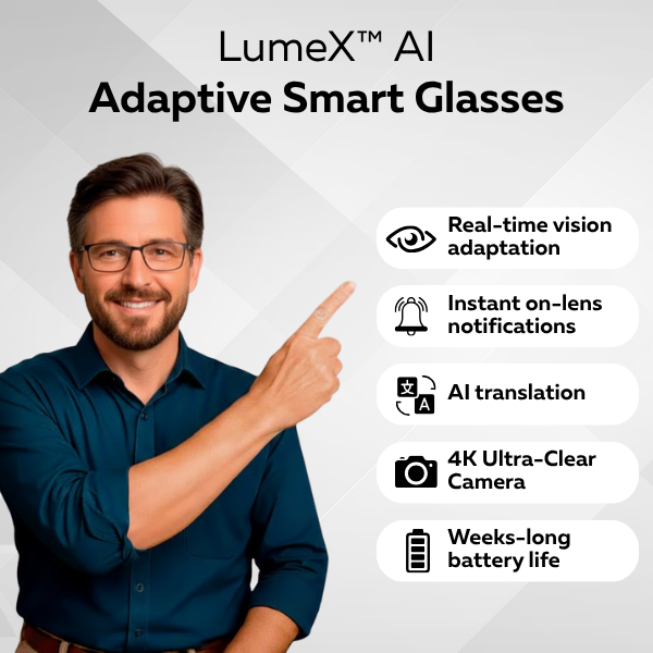 LumeX™ AI-Adaptive Smart Glasses