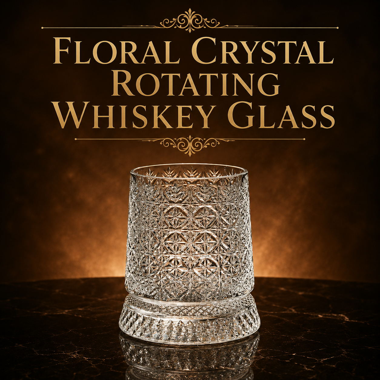 🔥 50% OFF TODAY | Rotating Whiskey Glass