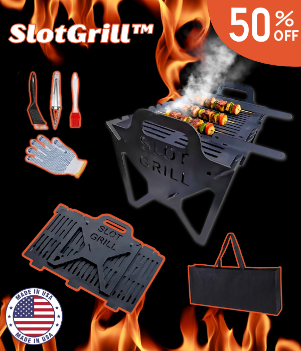 SlotGrill™ Total Freedom to Cook Anywhere