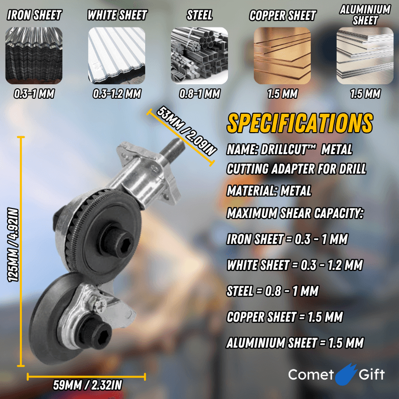 🔥50% OFF🔥 DrillCutPro™ - Metal Cutting Adapter for Drill