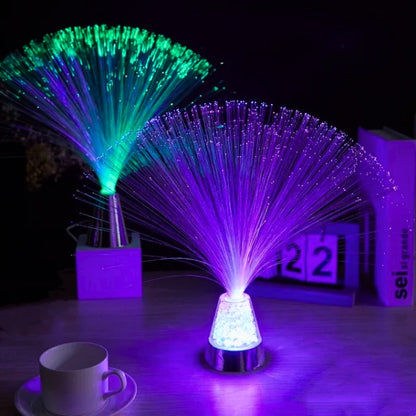 Amore™ Crystal Base Fiber Optic Lamp