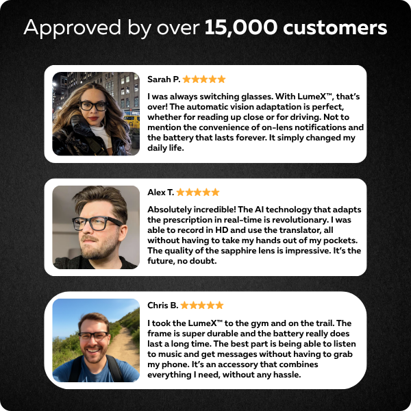 LumeX™ AI-Adaptive Smart Glasses