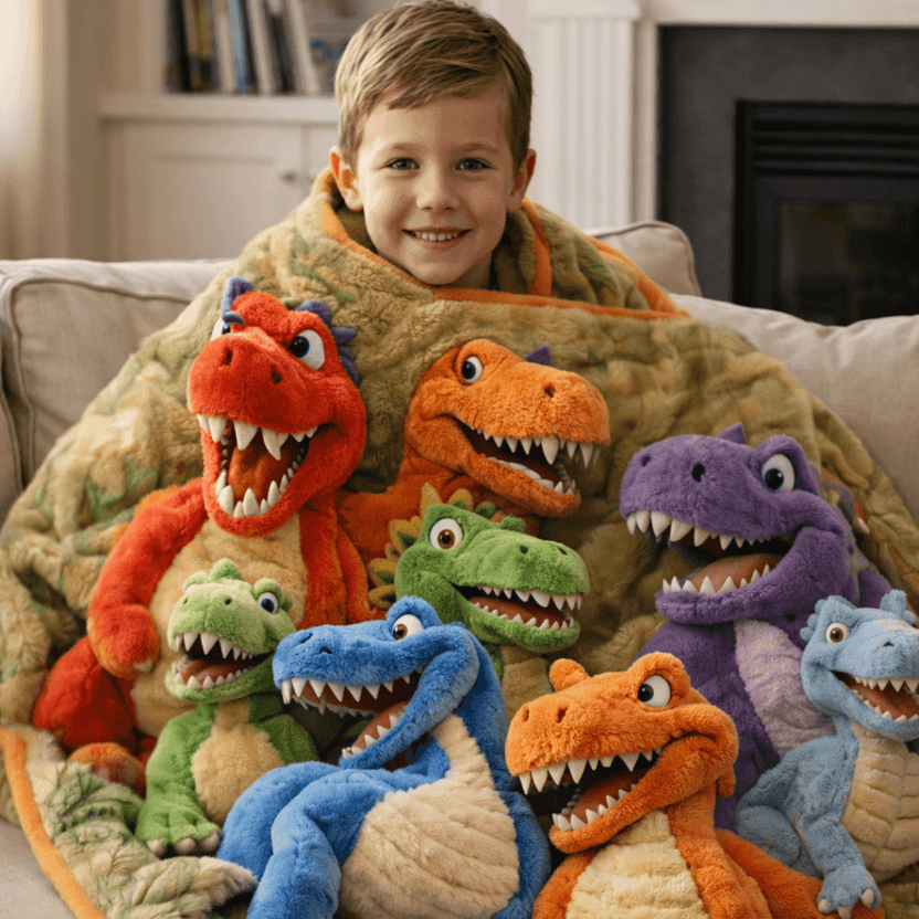 SnuggleSaurus™ 3D Sensory Blanket — Comet Gift