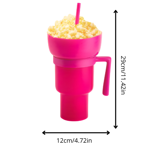 SnackySip™ Double Delight, Drink and Snacks in One Cup